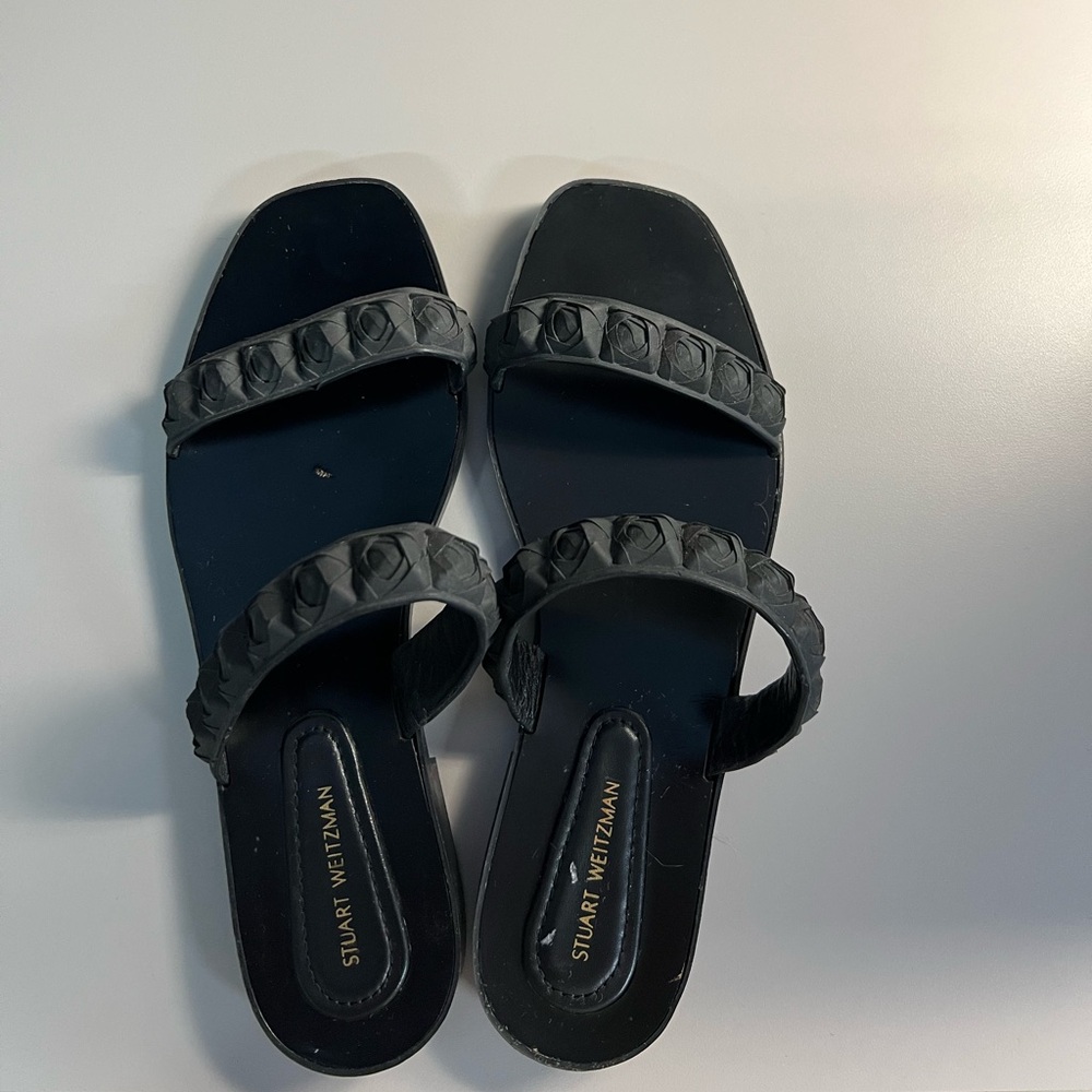 Stuart Weitzman Rosita Slide Sandals Size 9.5 - Picture 3 of 12